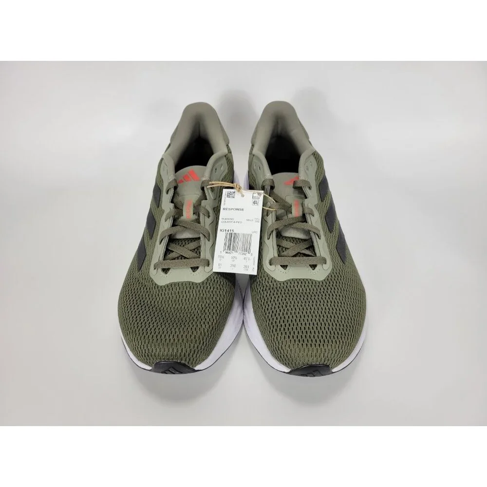 Adidas Response Athletic Shoes Sneakers Mens Size 11 Green Black White IG1415 - Picture 4 of 10